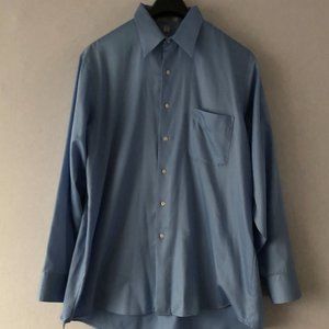 Geoffrey Beene Blue Shirt Size 17 (34/35) XL